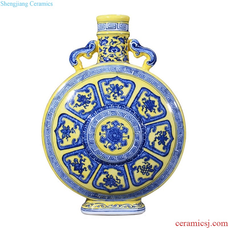 Hand-painted dry flower vases, new Chinese style living room sofa of blue and white porcelain of jingdezhen ceramics TV ark adornment furnishing articles