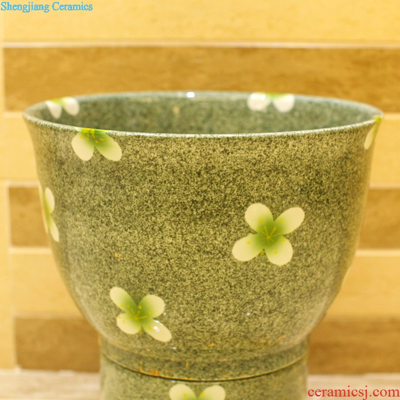 Koh larn, qi ceramic art basin mop mop pool ChiFangYuan one-piece mop pool diameter of 30 cm swirl marks