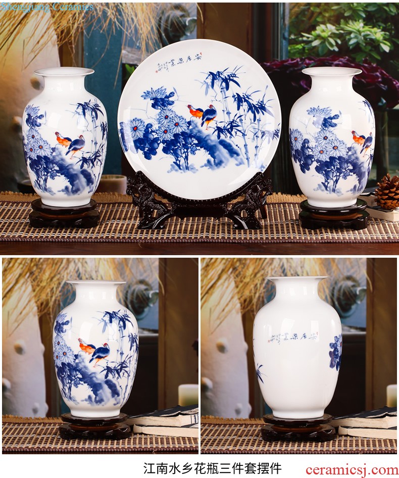 North European ceramic vase ins flamingos wind dried flowers hydroponics living room table flower arrangement home furnishing articles