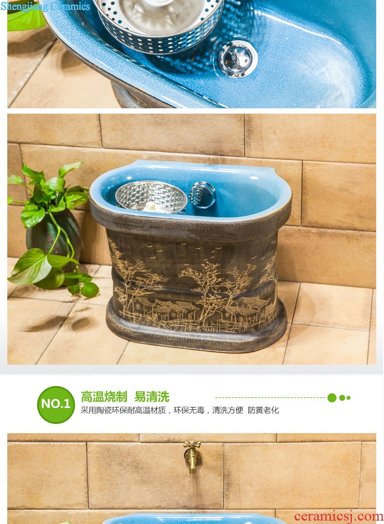 Koh larn case has contracted ceramic toilet lavabo art on the stage basin bathroom sinks porcelain white jade of the basin that wash a face