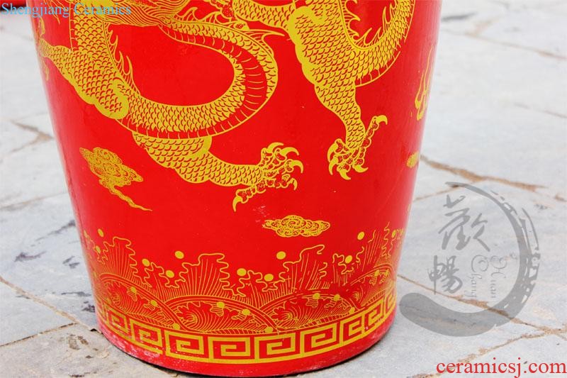 General aj241 jingdezhen ceramics from merry birds pay homage to the king Flowers and birds barrel The adornment that occupy the home furnishing articles