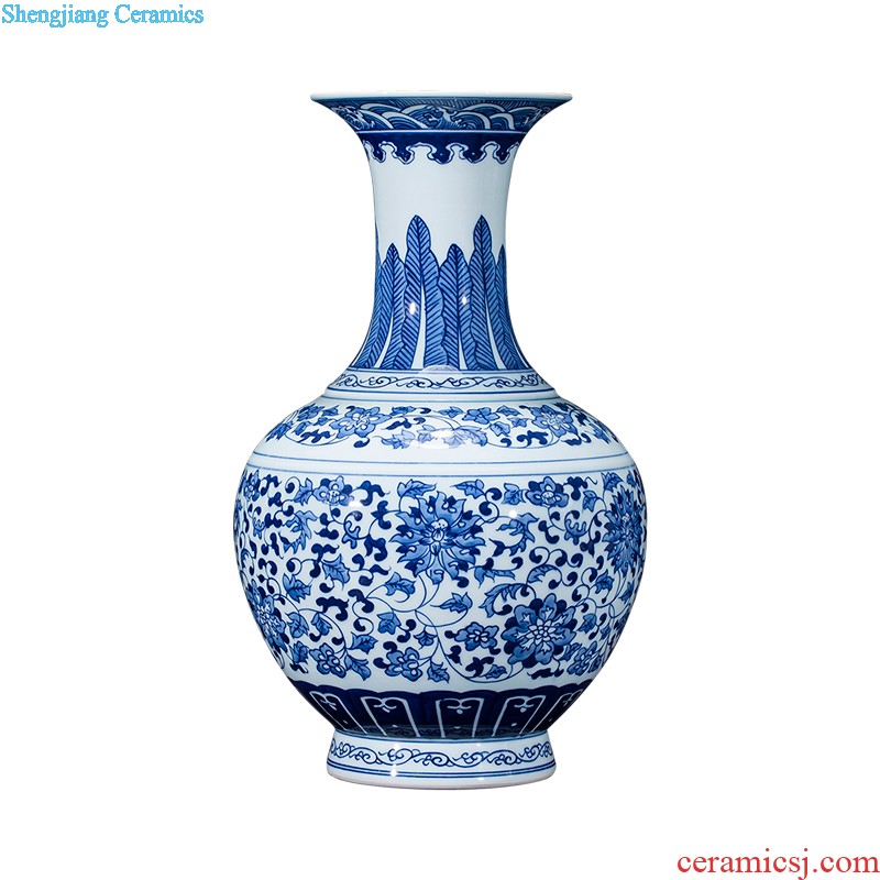 Sharply aj35 jingdezhen ceramics glaze of large vases, flower arranging office decoration handicraft furnishing articles in the living room