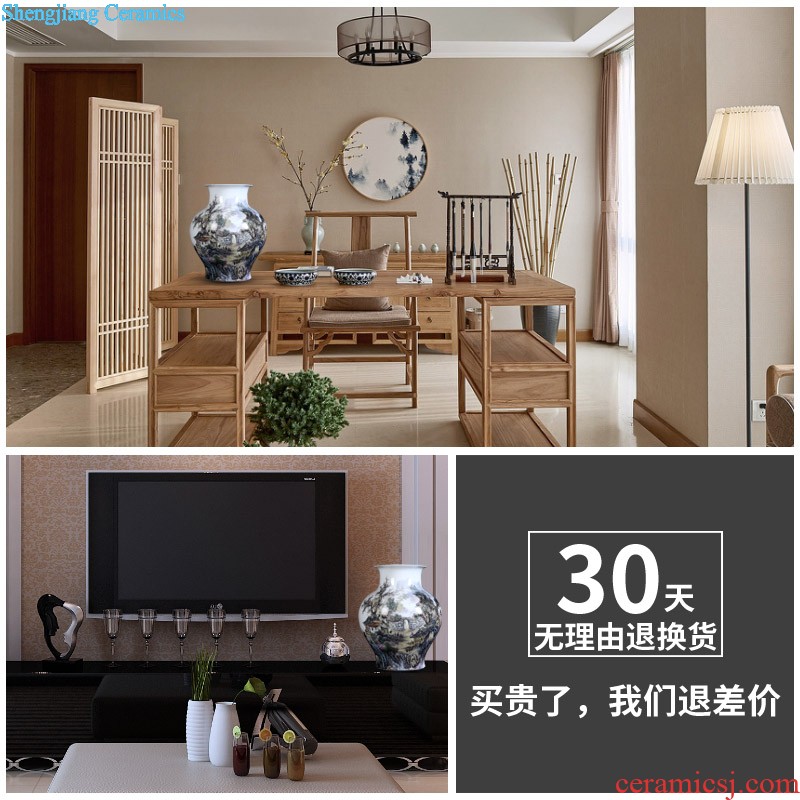 Cixin qiu - yun jingdezhen ceramics vase furnishing articles lrene jiangnan flower arrangement home sitting room study process act the role ofing is tasted