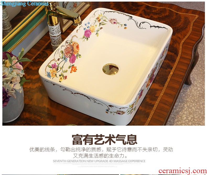 The package mail on bonsai, ceramic lavabo that defend bath lavatory basin art basin of elliptic small Roman