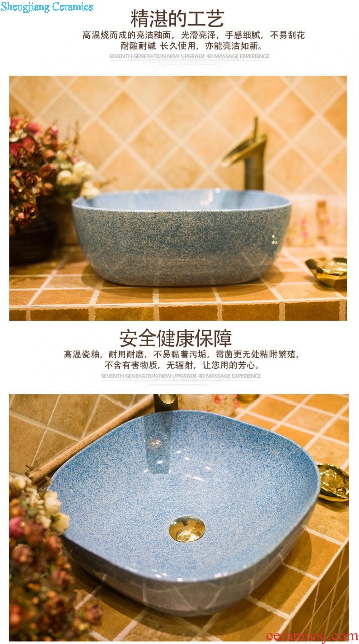 Koh larn, qi stage basin sink lavatory ceramic european-style bathroom art basin of underwater world of the basin that wash a face