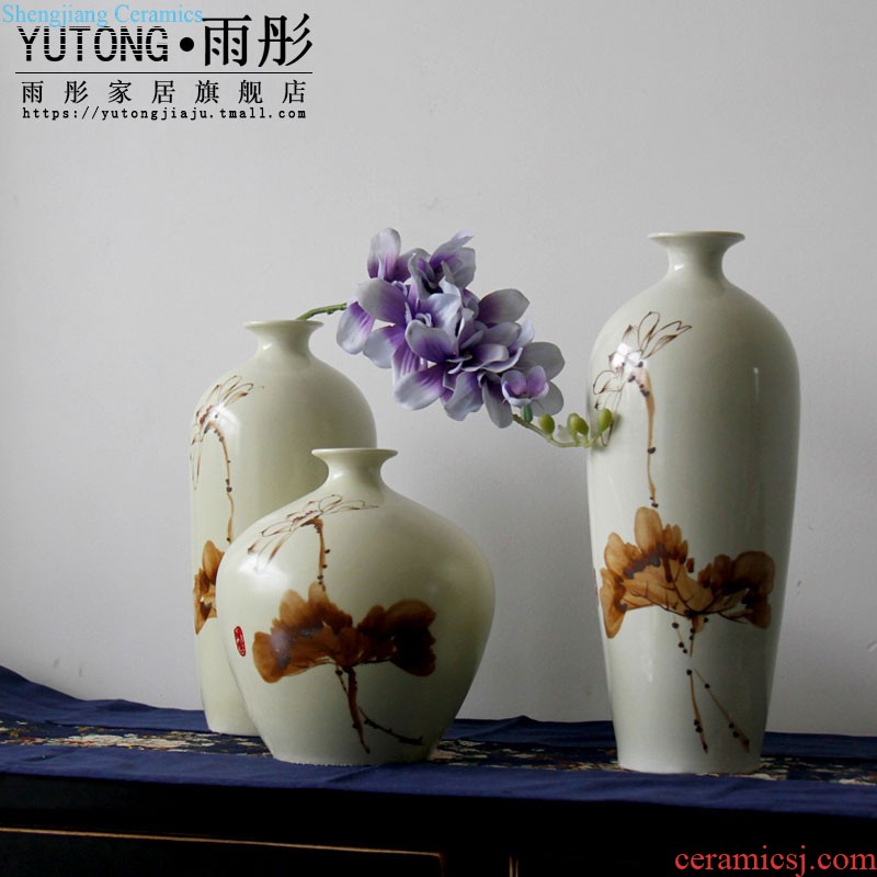 Jingdezhen ceramic kiln ceramic vases, flower carpet of coloured drawing or pattern manually inserted vase household porch place