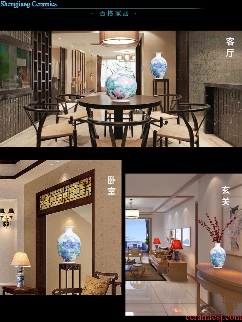 Famous master of jingdezhen ceramics vases, flower arranging Chinese style is contemporary and contracted household wine sitting room adornment is placed