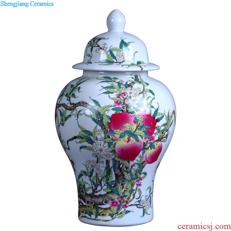 Jingdezhen ceramics hand-painted vases, flower arranging CV 18 riches and honour furnishing articles new Chinese style household adornment ornament sitting room