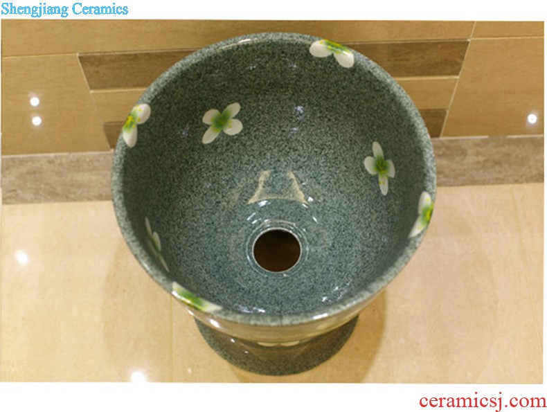 Koh larn, qi ceramic art basin mop mop pool ChiFangYuan one-piece mop pool diameter of 30 cm swirl marks