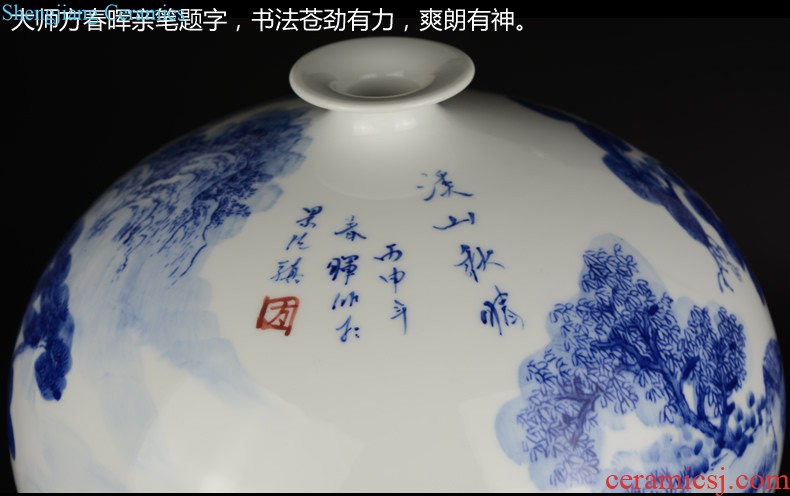 Jingdezhen ceramics archaize general pot vase model living room household soft adornment is placed large Chinese style