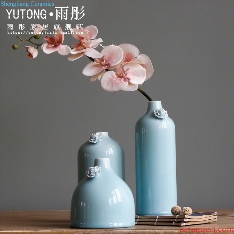 Rain tong home furnishing articles/| ceramic pot-bellied drum lively lemon yellow The sitting room/home decoration porch place