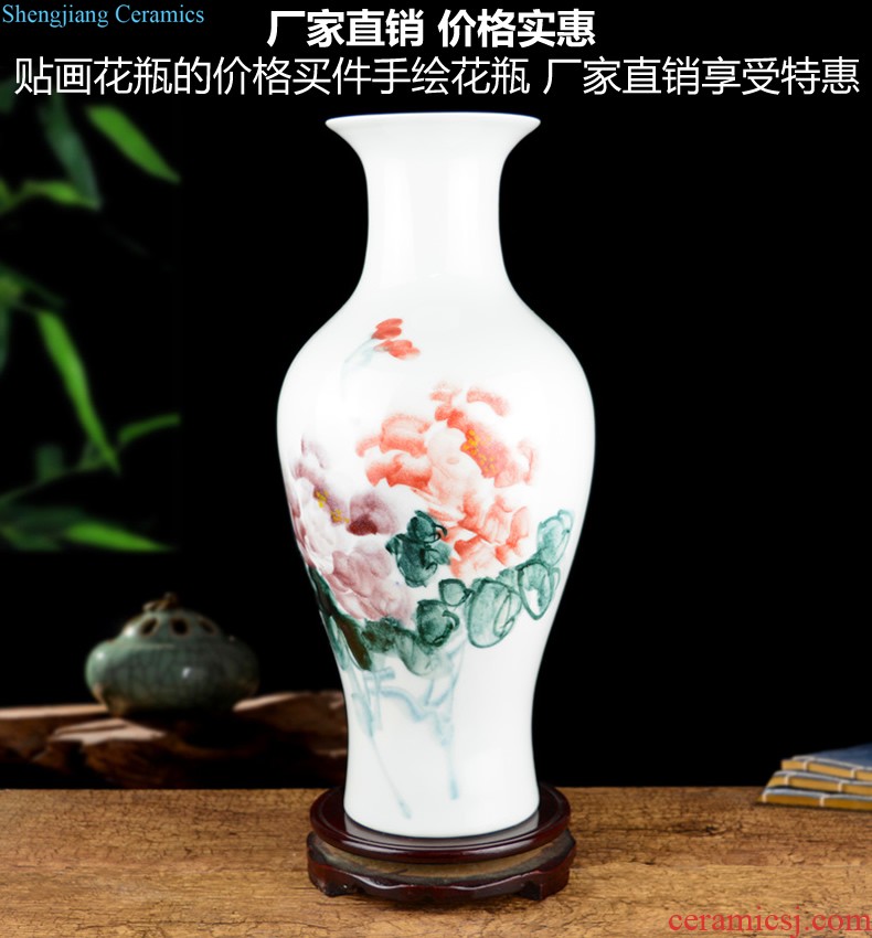 Jingdezhen ceramic modern new Chinese style flower vase The sitting room TV wine porch place home decoration