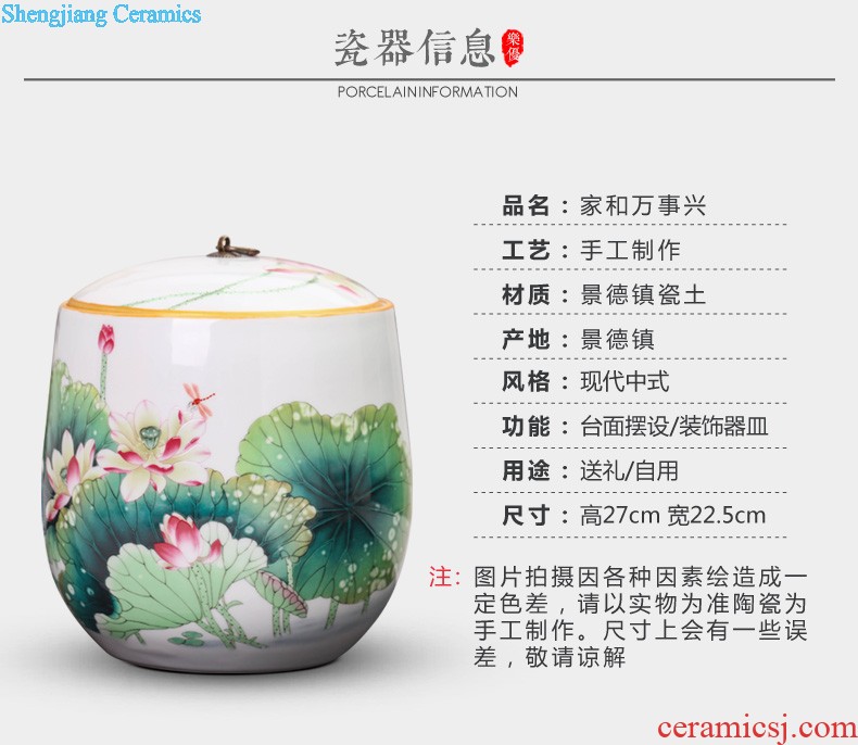 Jingdezhen ceramics hand-painted vases ChunManQianKun knife clay New Chinese style living room porch place ornament