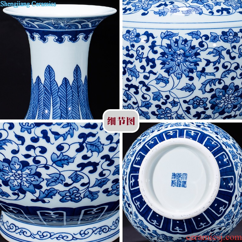 Sharply aj35 jingdezhen ceramics glaze of large vases, flower arranging office decoration handicraft furnishing articles in the living room