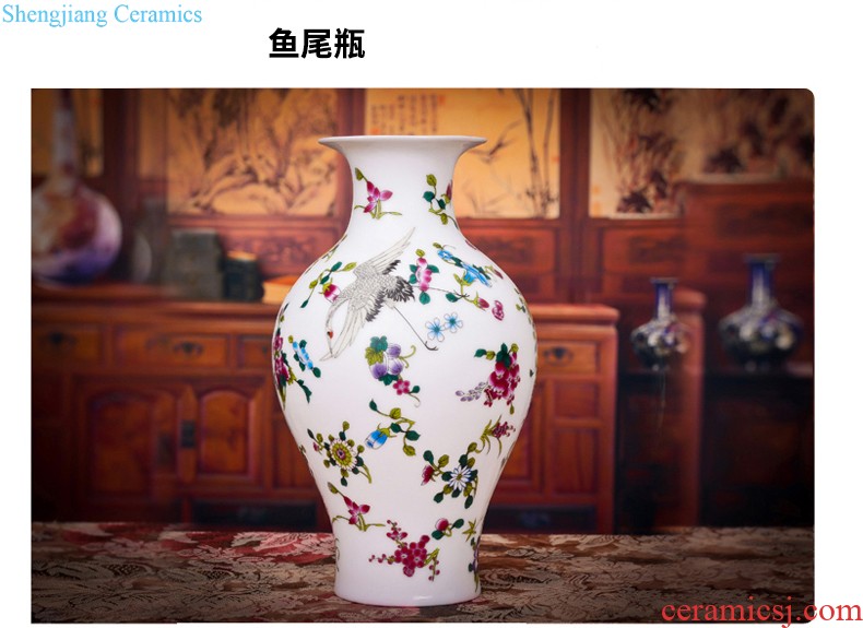 Jingdezhen ceramics hand-painted archaize of large blue and white porcelain vase furnishing articles home sitting room adornment handicraft