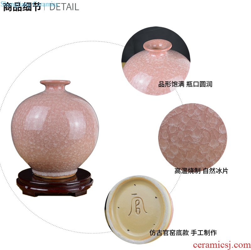 Jingdezhen ceramics longquan celadon vase furnishing articles home creative fashion handicrafts gourd sitting room adornment