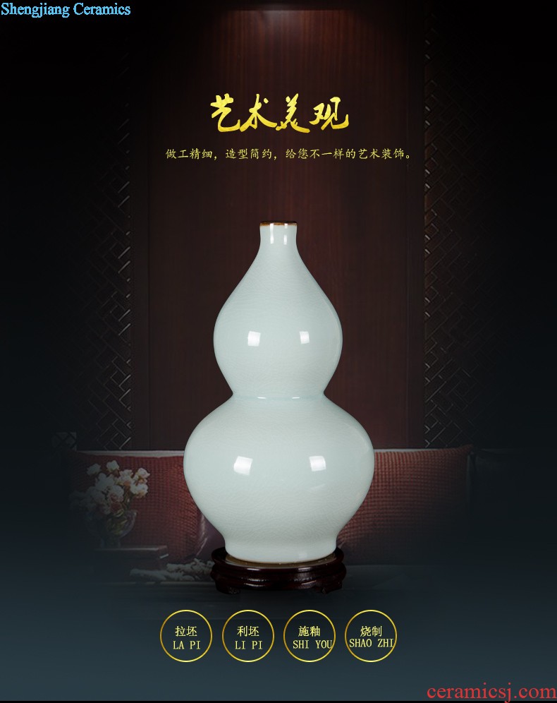 Jingdezhen ceramics vases, flower arranging place of the sitting room of Chinese style household wine rich ancient frame porch decoration decoration