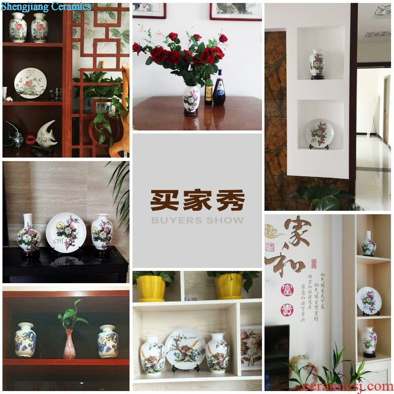 Jingdezhen ceramic vase furnishing articles sitting room flower arranging antique porcelain kiln little Chinese style household decorations arts and crafts