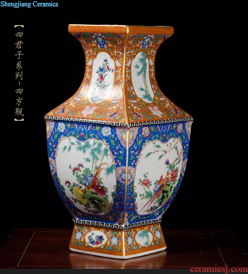 Blue and white porcelain of jingdezhen ceramics famous hand-painted vases, vibrant home sitting room adornment is placed gifts