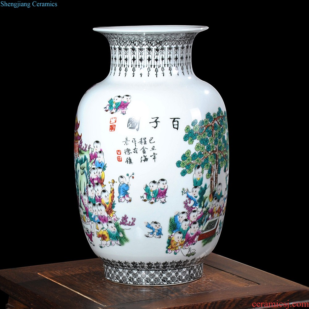 Jingdezhen ceramic vases, antique flower arranging device is placed the new Chinese style household decoration porcelain of large sitting room