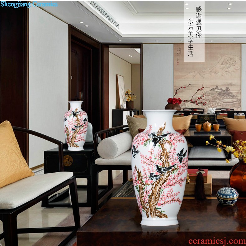 Master of jingdezhen ceramic vase Chinese hand-painted home sitting room porch famille rose more than decorative furnishing articles every year