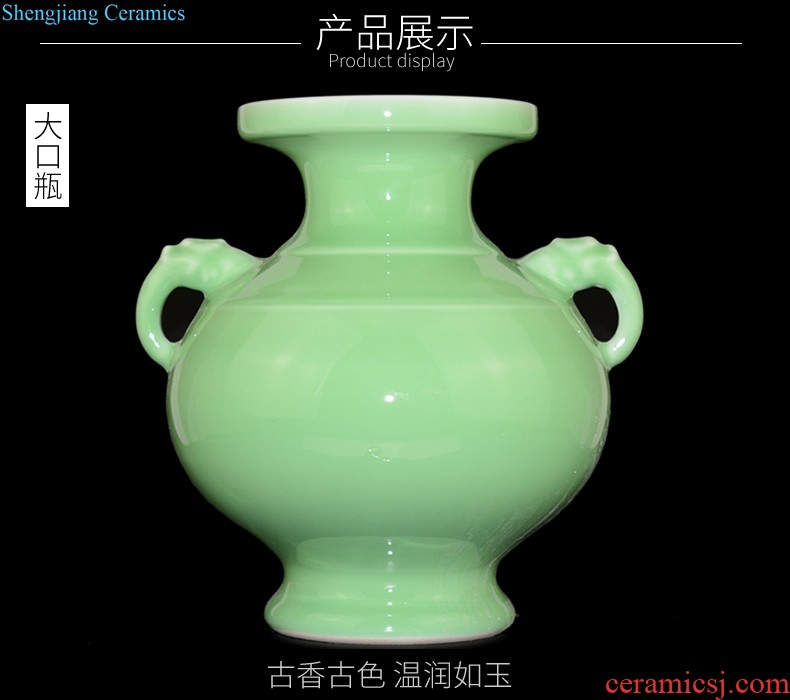 Jingdezhen ceramic smoked incense burner aromatherapy furnace large ancient longquan celadon tower joss stick for the Buddha temple supplies