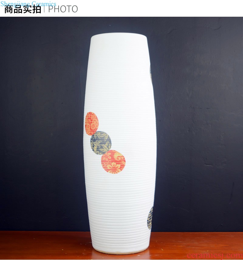 Jingdezhen porcelain vase furnishing articles contracted sitting room creative fashion crafts black glaze beauty bottles of ceramic decoration