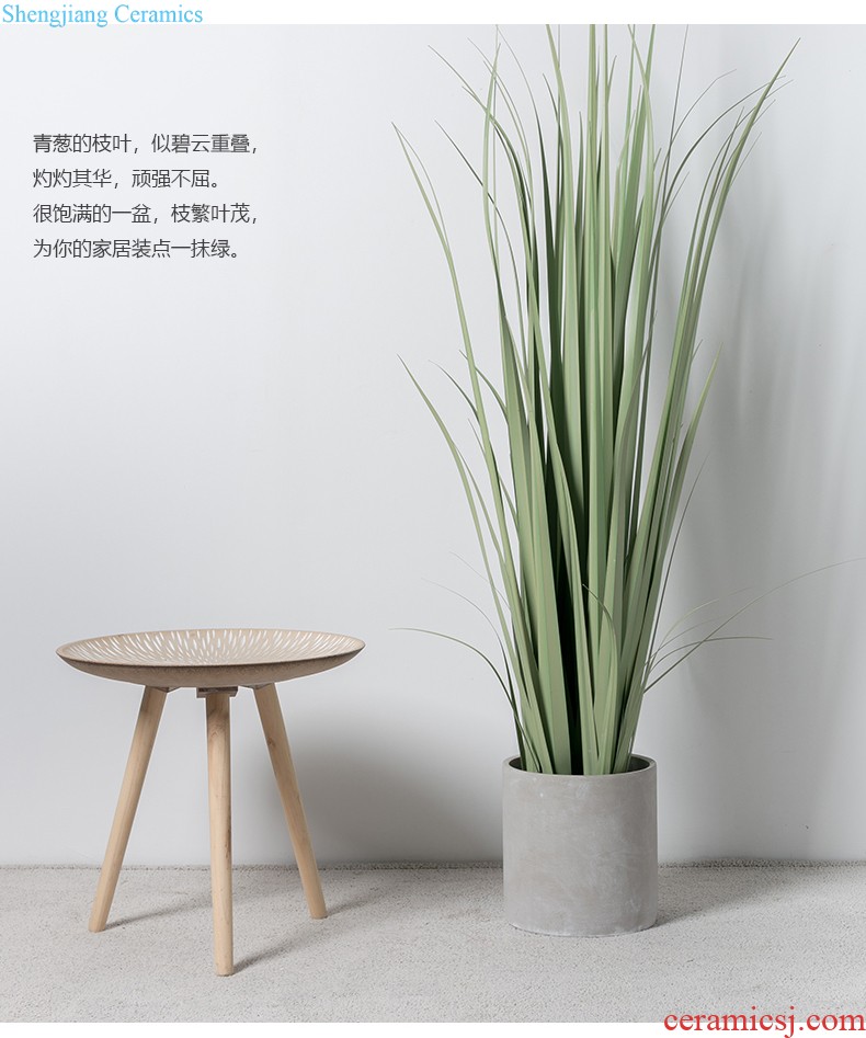 Mr Han mei home sitting room vase furnishing articles modern flower implement ceramics three-piece white vase decoration decoration