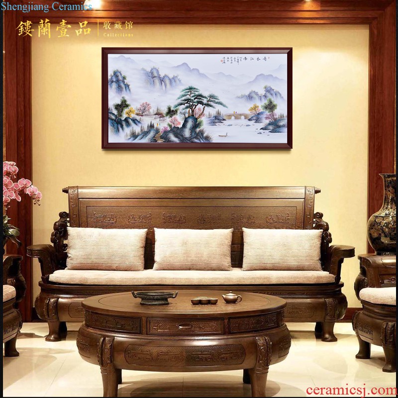 Jingdezhen ceramics archaize qing qianlong youligong longfeng general canister to sitting room adornment desktop furnishing articles