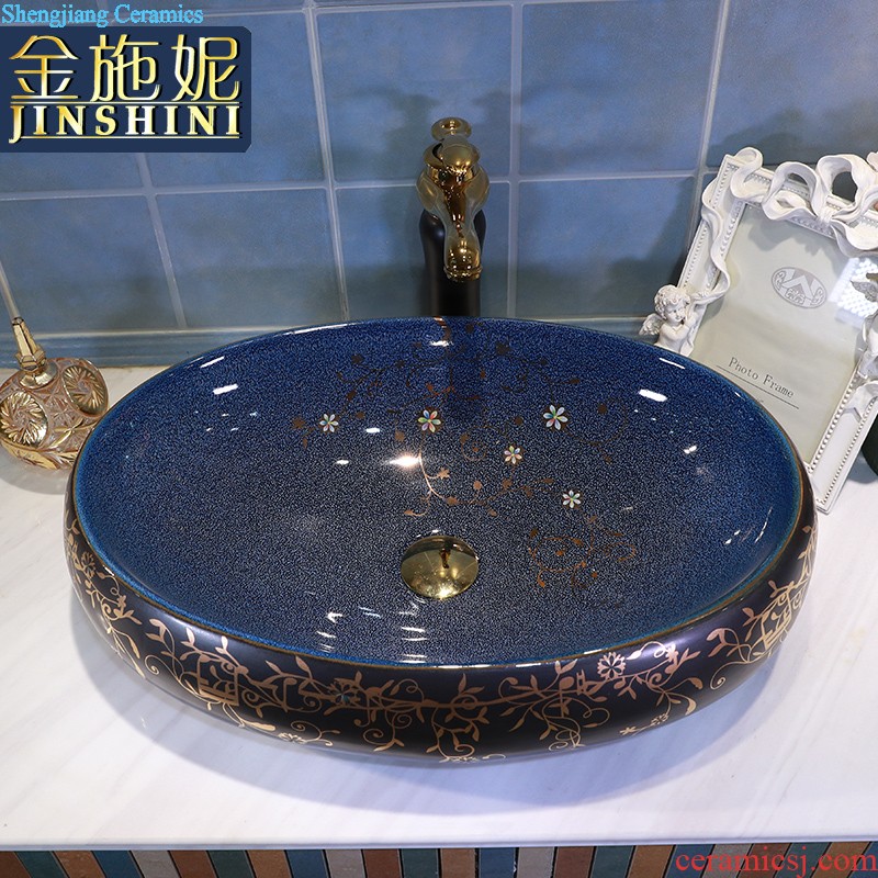 On the ceramic bowl lotus art basin sink basin bathroom sinks counters are contracted household