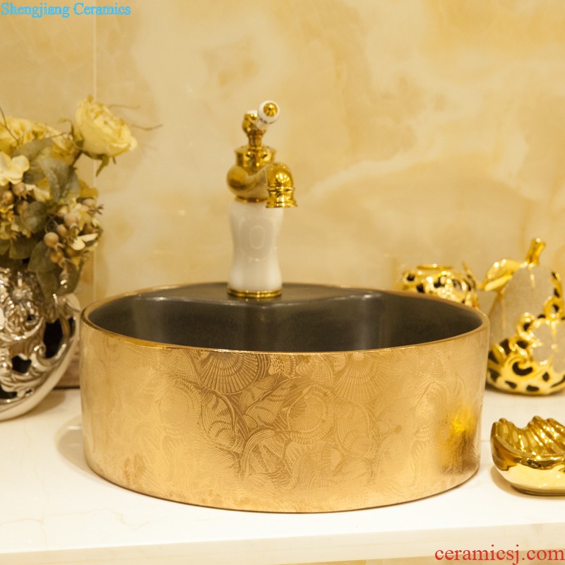 Koh larn, qi Increase the stage basin ceramic toilet lavabo that defend bath lavatory basin of art Straight thread sea