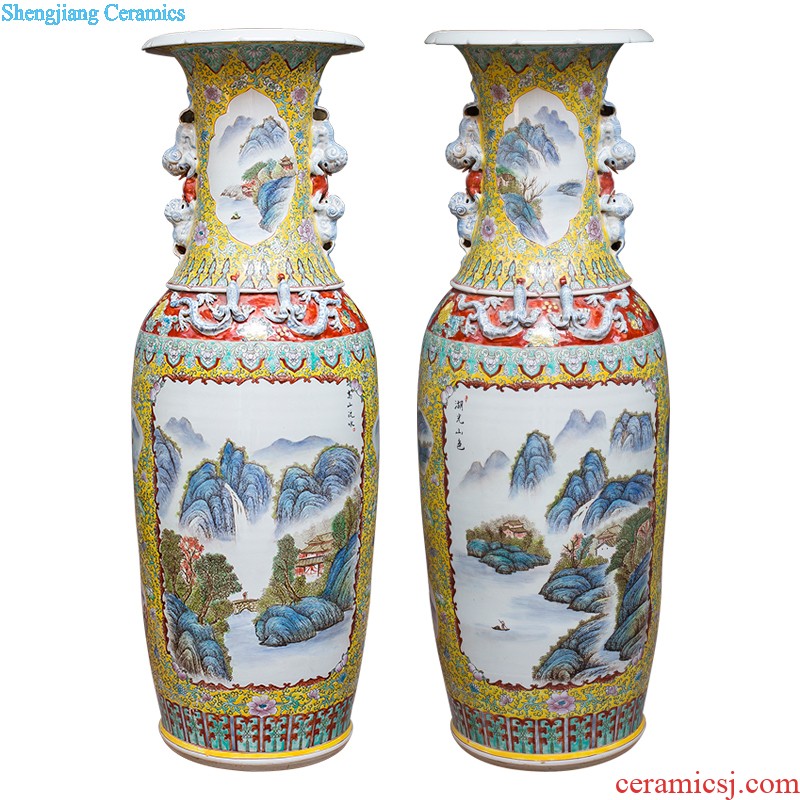 Aj211 jingdezhen ceramics of large vases, flower arranging household adornment handicraft furnishing articles large living room