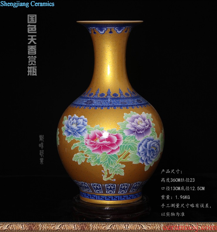 Aj45 jingdezhen ceramics of large vase furnishing articles rich lad admiralty bottles of the sitting room of Chinese style household furnishing articles