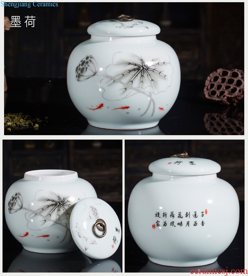 Jingdezhen ceramics China red vases, flower arrangement home sitting room small porcelain furnishing articles h1 wedding decorations