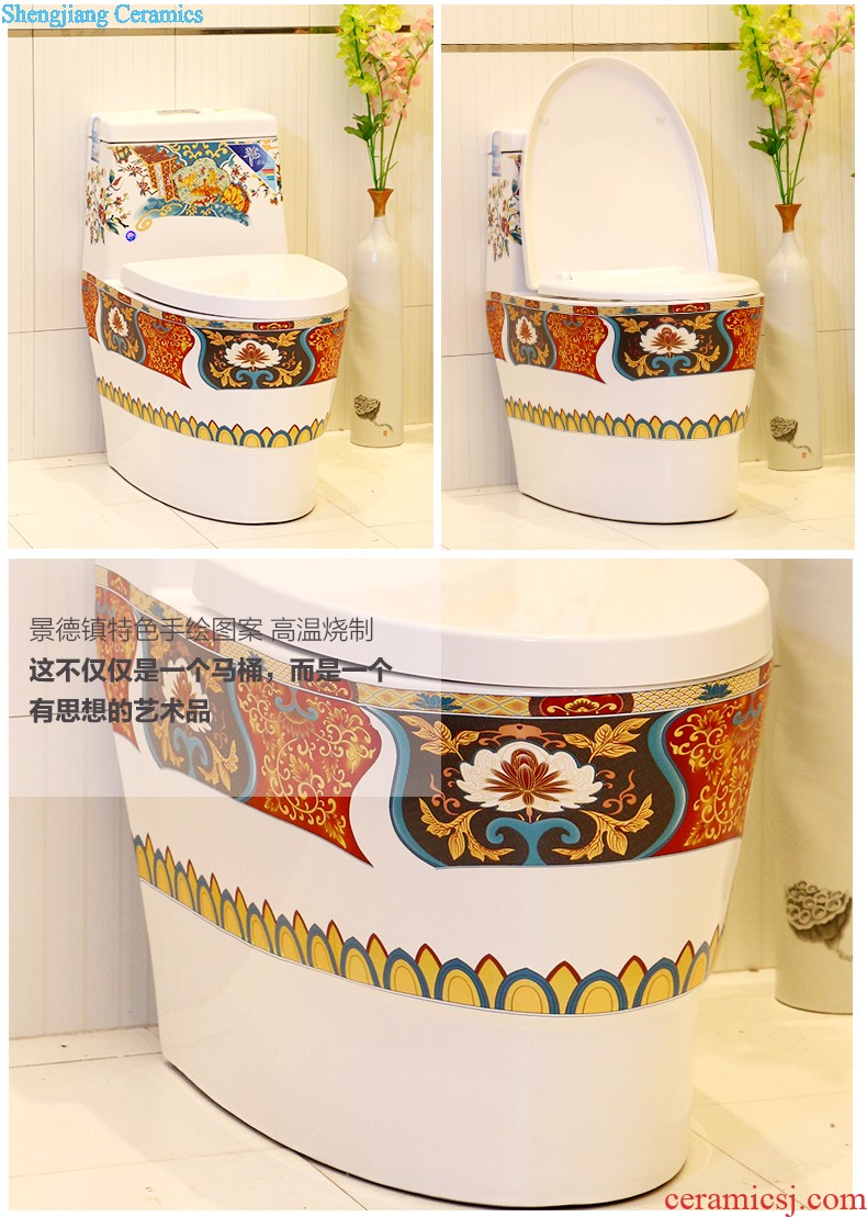 Koh larn, qi stage basin sink ceramic sanitary ware art basin washing a face of the basin that wash a face oval peony pollen