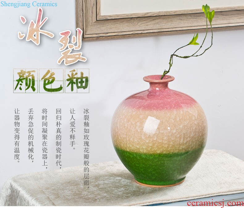 Jingdezhen ceramics and exquisite knife clay in successive years than hand-painted enamel vase furnishing articles of modern home decoration