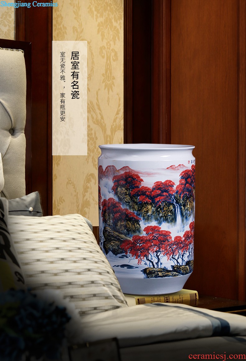 Jingdezhen ceramics hand-painted riches and honour figure of large vase fgt0 household decorates sitting room place Chinese style home outfit