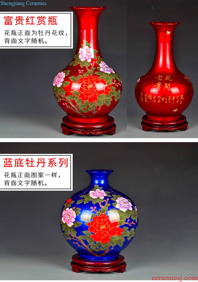 Jingdezhen ceramics large caddy a kilo is installed sealed with cover household storage jar pu-erh tea warehouse