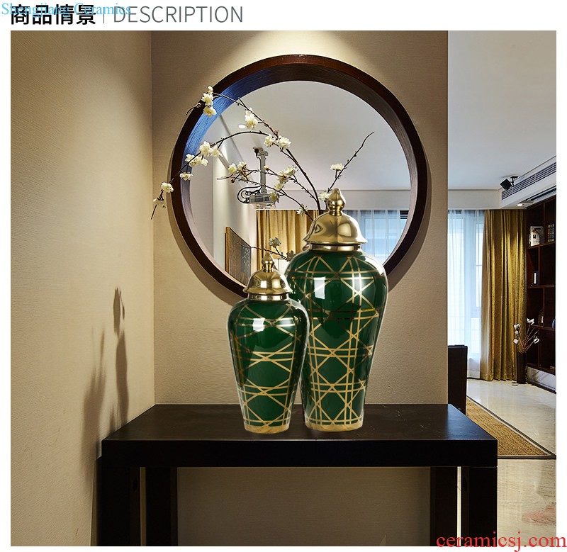 General ceramic pot art furnishing articles of new Chinese style decoration decoration sample porch club houses household soft adornment