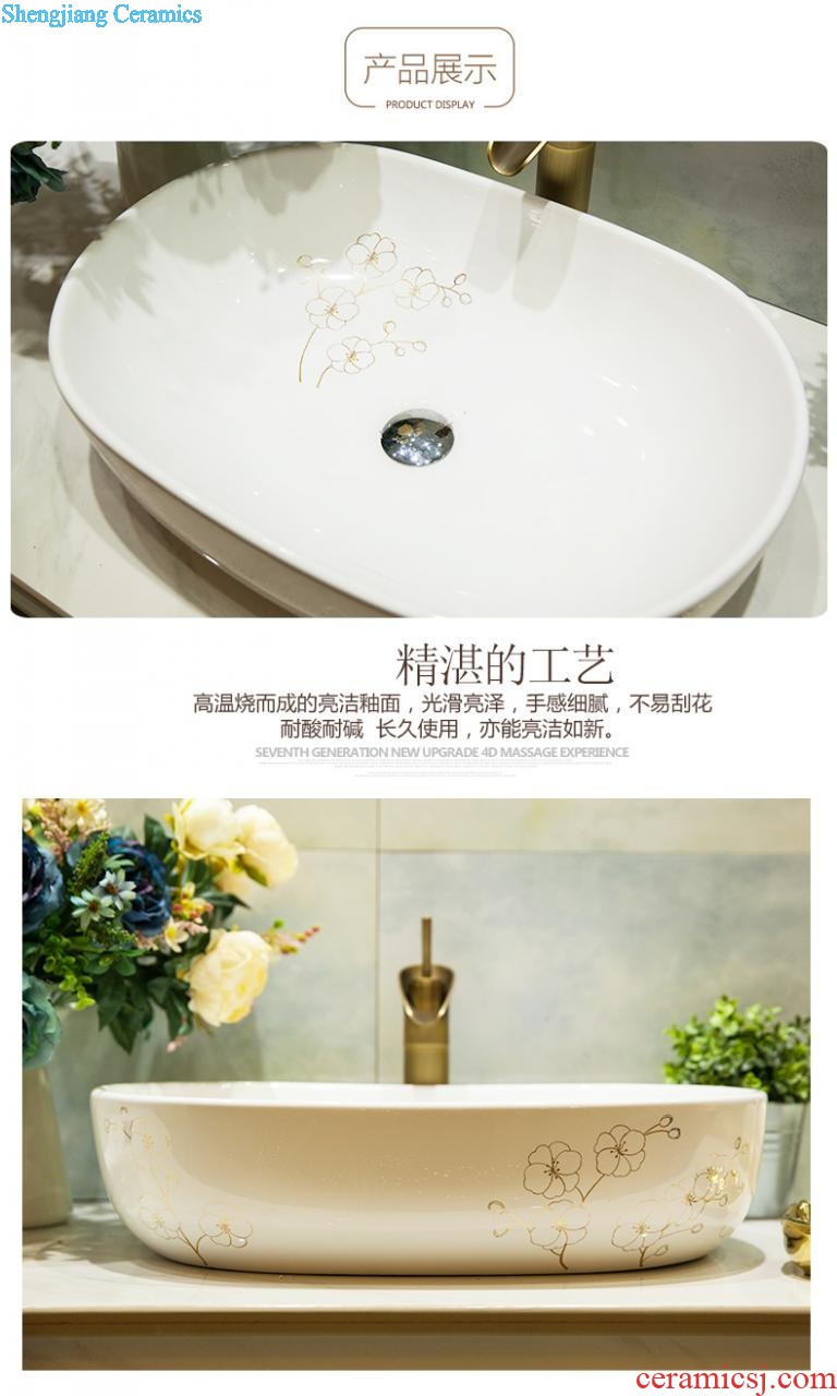 Koh larn, qi Jingdezhen ceramic toilet stage basin sink basin art basin sinks Waist drum flowers