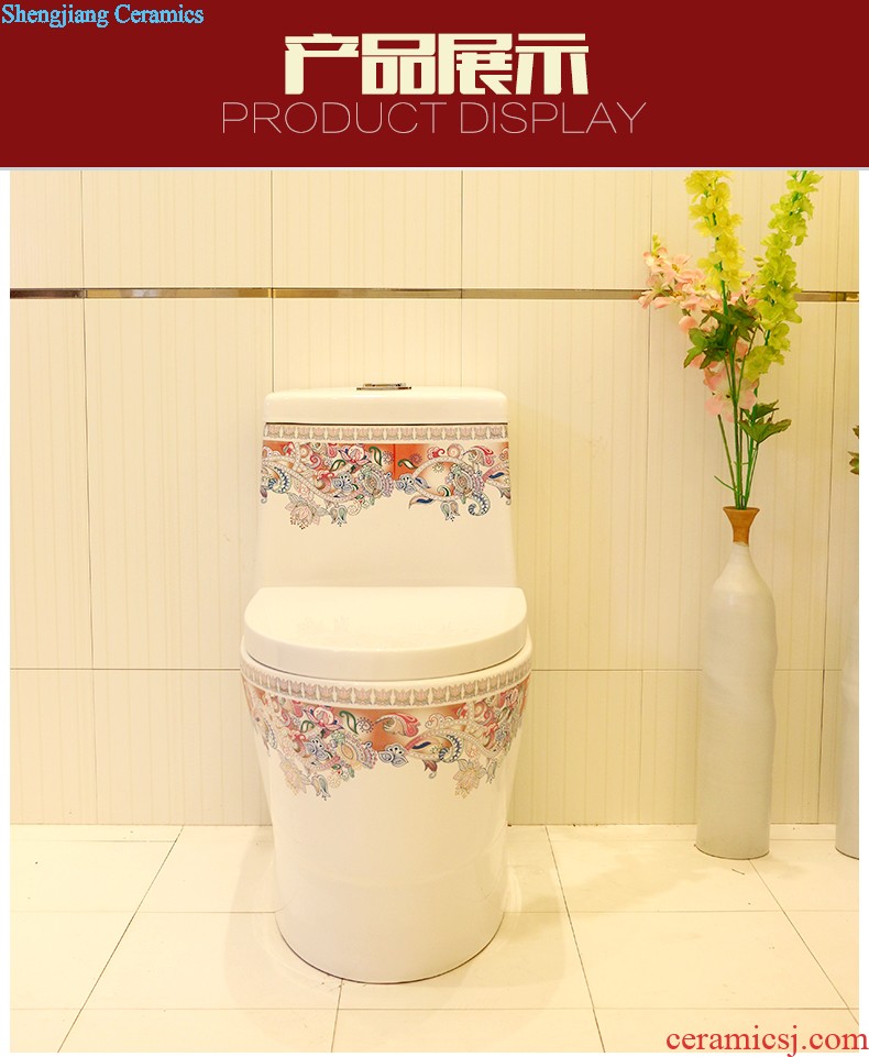 Koh larn, qi stage basin sink ceramic sanitary ware art basin washing a face of the basin that wash a face oval peony pollen