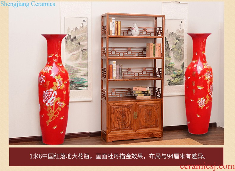 Jingdezhen ceramic aquarium small goldfish turtle cylinder water lily basin fish bowl lotus home furnishing articles large porcelain