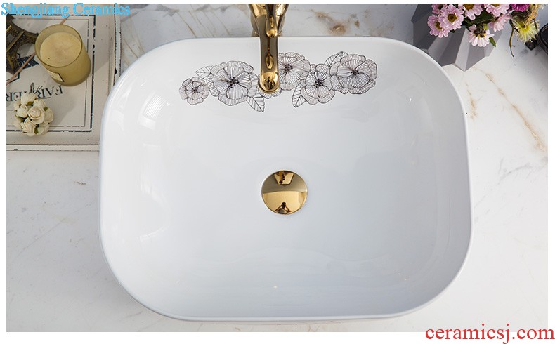 Koh larn, qi stage basin ceramic lavabo lavatory toilet round basin of the basin that wash a face art basin