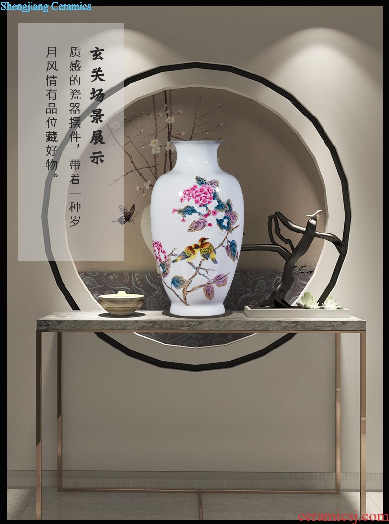 Jingdezhen ceramics hand-painted blue and white porcelain vases, flower arrangement furnishing articles of Chinese style thin foetus home sitting room adornment ornament