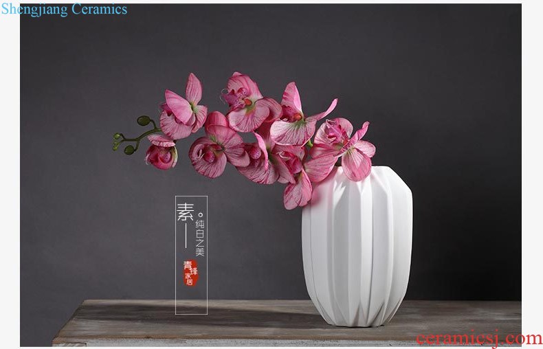 Jingdezhen ceramic vase furnishing articles dry flower arranging flowers large landing household adornment of contemporary sitting room simulation flower suits