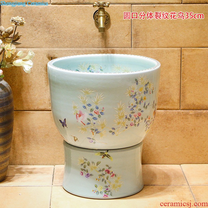 Koh larn case has increased the stage basin ceramic art basin elliptic double glazed toilet lavabo that defend bath lavatory