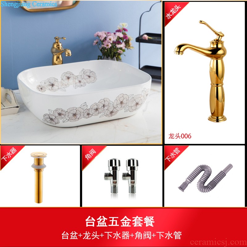 Koh larn, qi stage basin ceramic lavabo lavatory toilet round basin of the basin that wash a face art basin