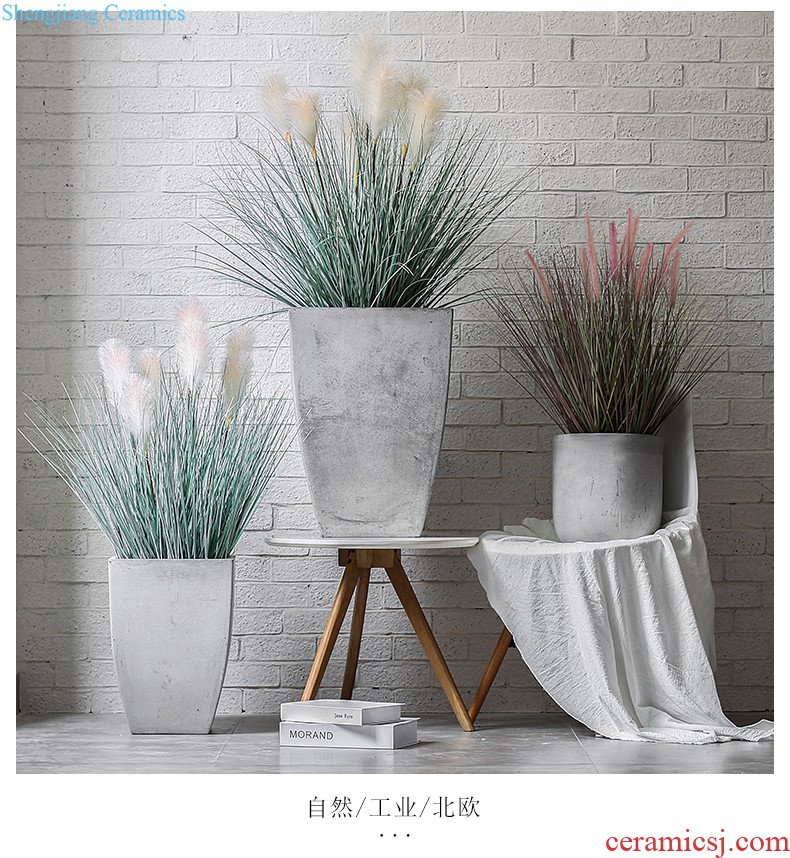 Nordic stereoscopic plant wall act the role of creative home sitting room wall hanging decorative ceramic metope hangs green plant pot flower arrangement