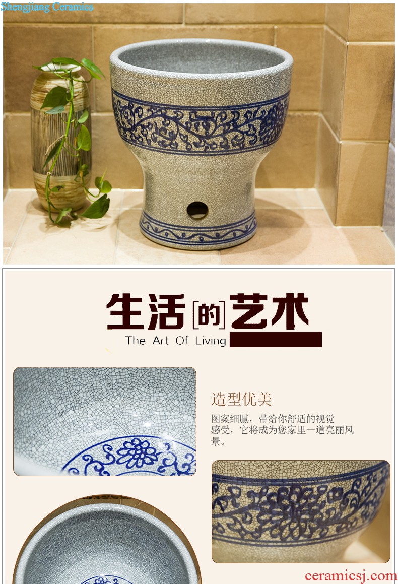 Koh larn, qi stage basin sink lavatory ceramic european-style bathroom art basin of the basin that wash a face