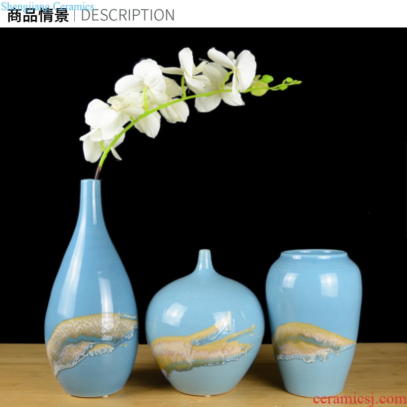 New Chinese jingdezhen ceramic vase furnishing articles wine sitting room porch zen flower arrangement home decoration, decoration